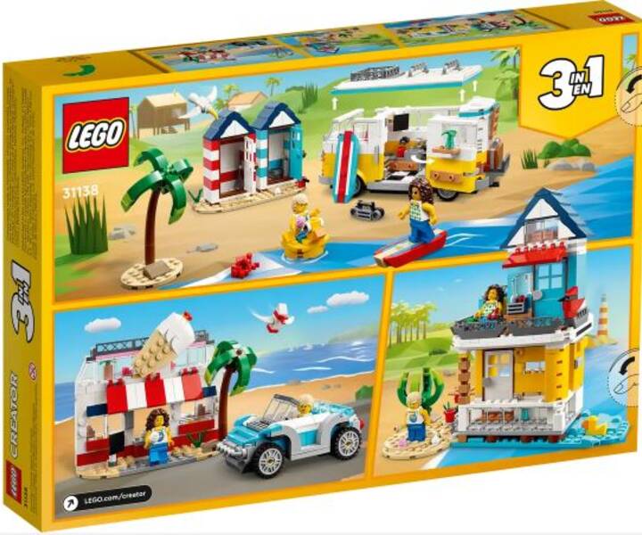 LEGO® 31138 Camping-car à la plage LEGO® Creator 3in1 - VELIS